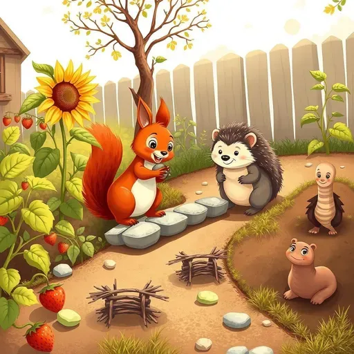 Veverička Veronka a tajomstvo vody v záhrade