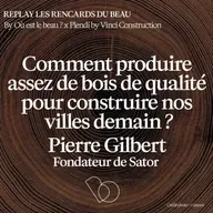 [Hors Série] 🎤 Comment produire assez de bois de qualité pour construire nos villes demain ? avec Pierre GILBERT, Prospectiviste