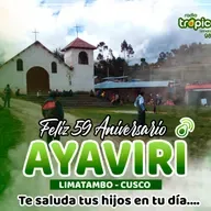 👨🏼🌾🎉 Feliz 59 aniversario comunidad campesina de Ayaviri - Limatambo - Cusco.