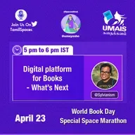 16 Digital Platforms for Books - What's Next#TamilSpaces #WorldBookDay #SpaceMarathan