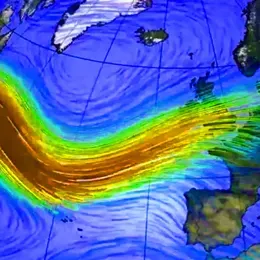 Cambio invernal en la corriente en chorro del Atlántico Norte. Hablamos con Marina García Burgos