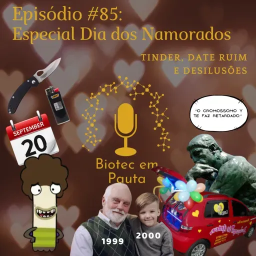 Episódio #85 - Especial Dia dos Namorados (Tinder, Date ruim e Desilusões)