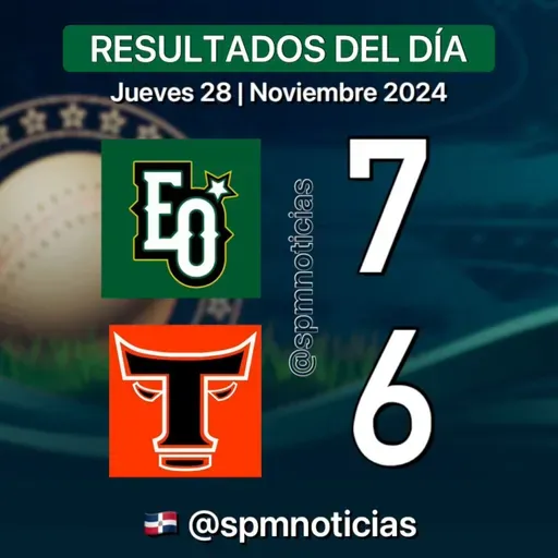 FINAL ✅ Estrellas Orientales 7 ❌ Toros del Este 6 (28-11-2024)