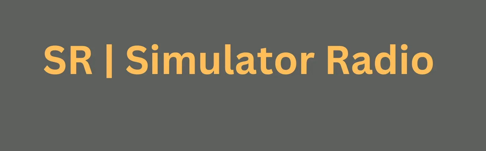 Simulator Radio